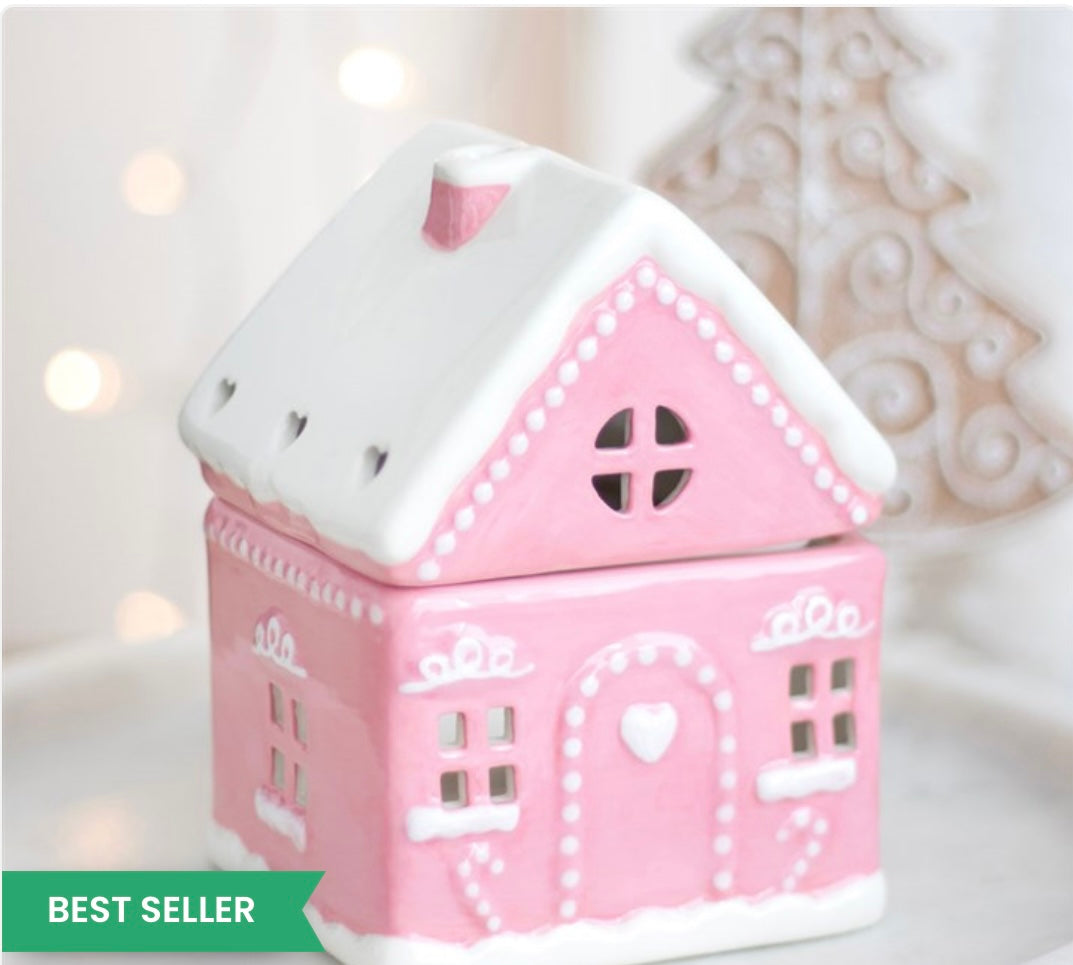 Pink gingerbread house Burner