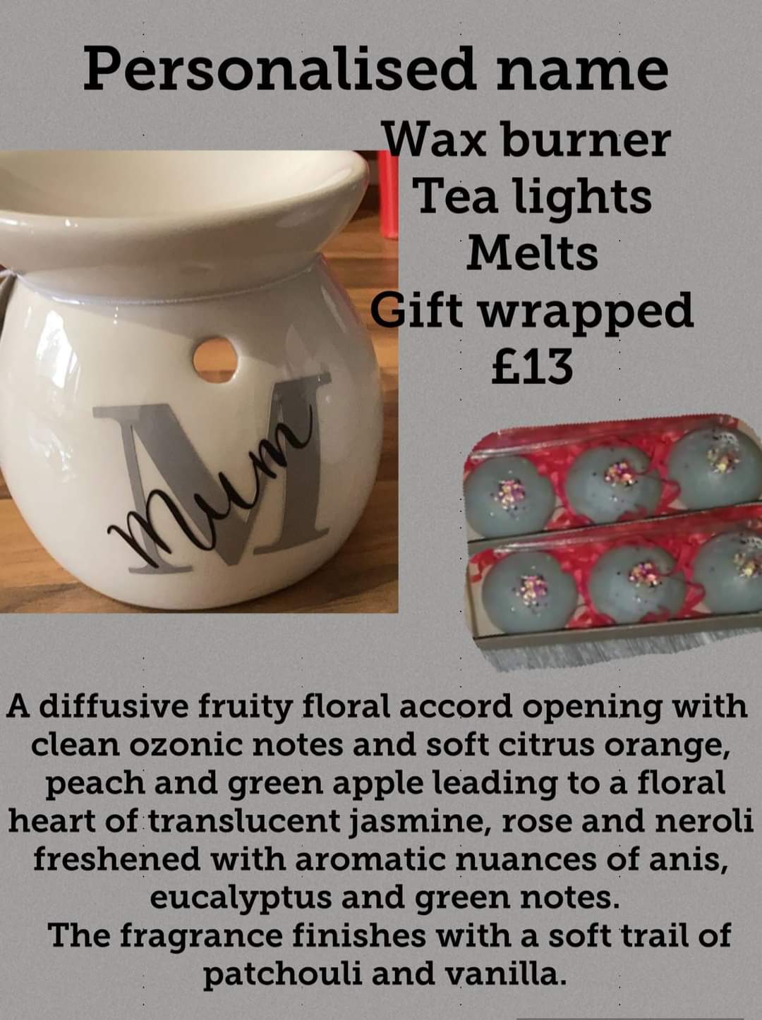 Personslied Burner gift set